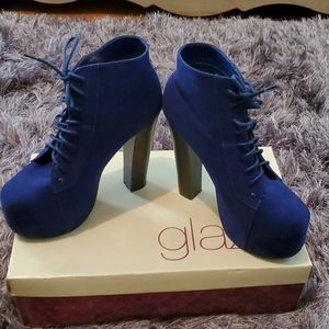 Size 6 platform booties by glaze